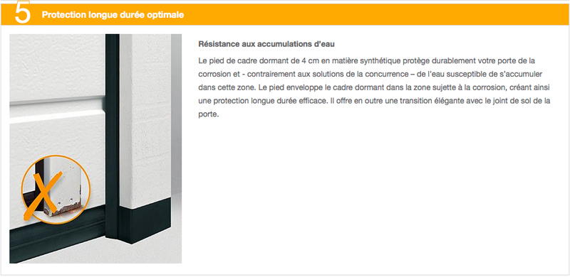 Portes de garage sectionnelles - 5 - Protection longue durée optimale